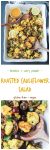 Roasted Cauliflower Salad w/ Lentils & Grapes - vegan | gluten free | dairy free | turmeric | curry powder | vegetarian | meatless |