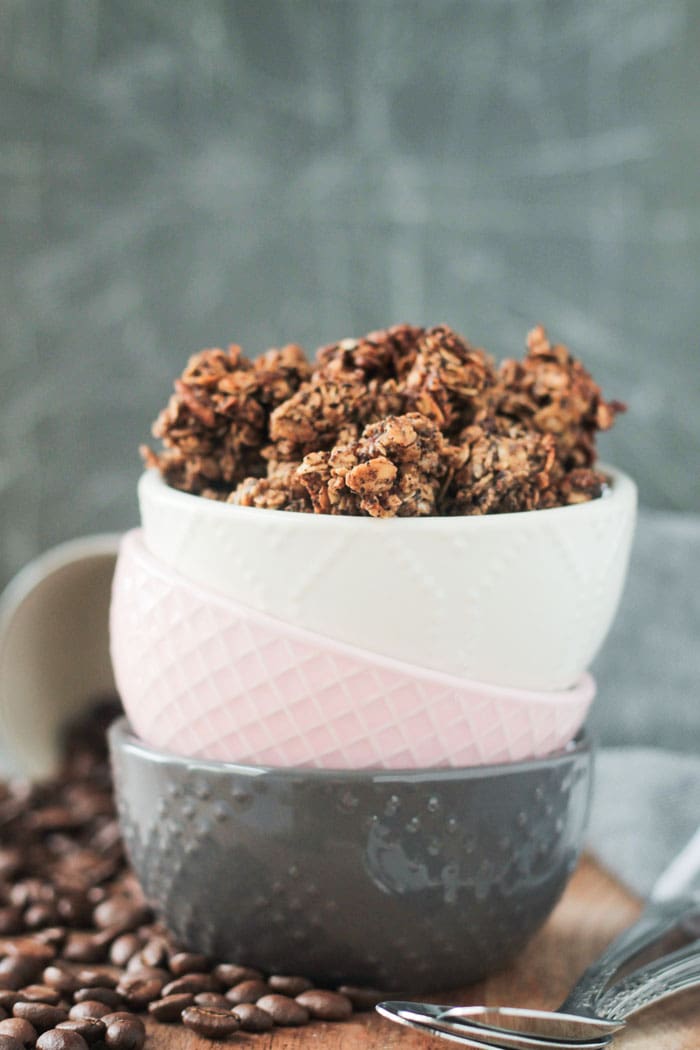 Coffee Granola - this addictive snack is sure to become your new afternoon pick me up.