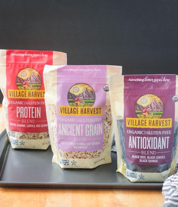 Village Harvest 3 new grain blends - Protein, Ancient Grain, and Antioxidant.