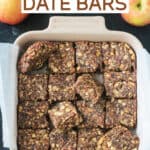 Cut bars in a baking dish.