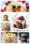 The Best Vegan Pancakes to make all of your breakfast dreams come true. All are dairy free and egg free. Some are gluten free, refined sugar free, nut free, and oil free. All are delicious! Whip up a batch today!