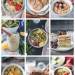 Collage of the best vegan recipes on veggie inspired.