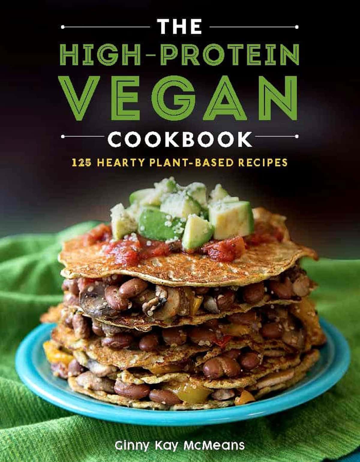 The High Protein Vegan Cookbook cover.