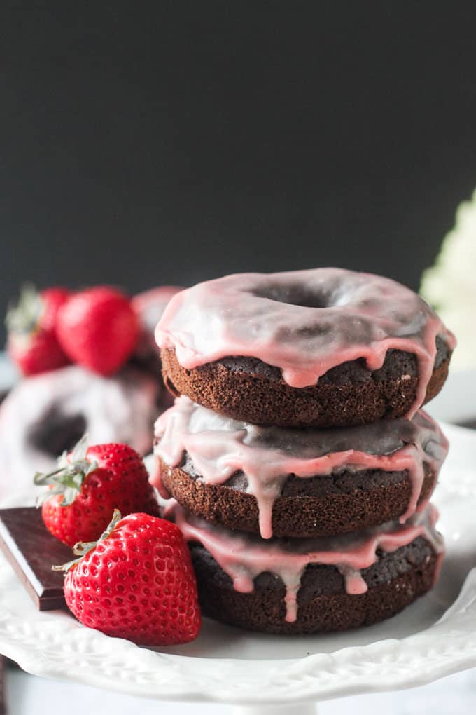 Chocolate Vegan Donut Recipe with Strawberry Glaze Veggie Inspired