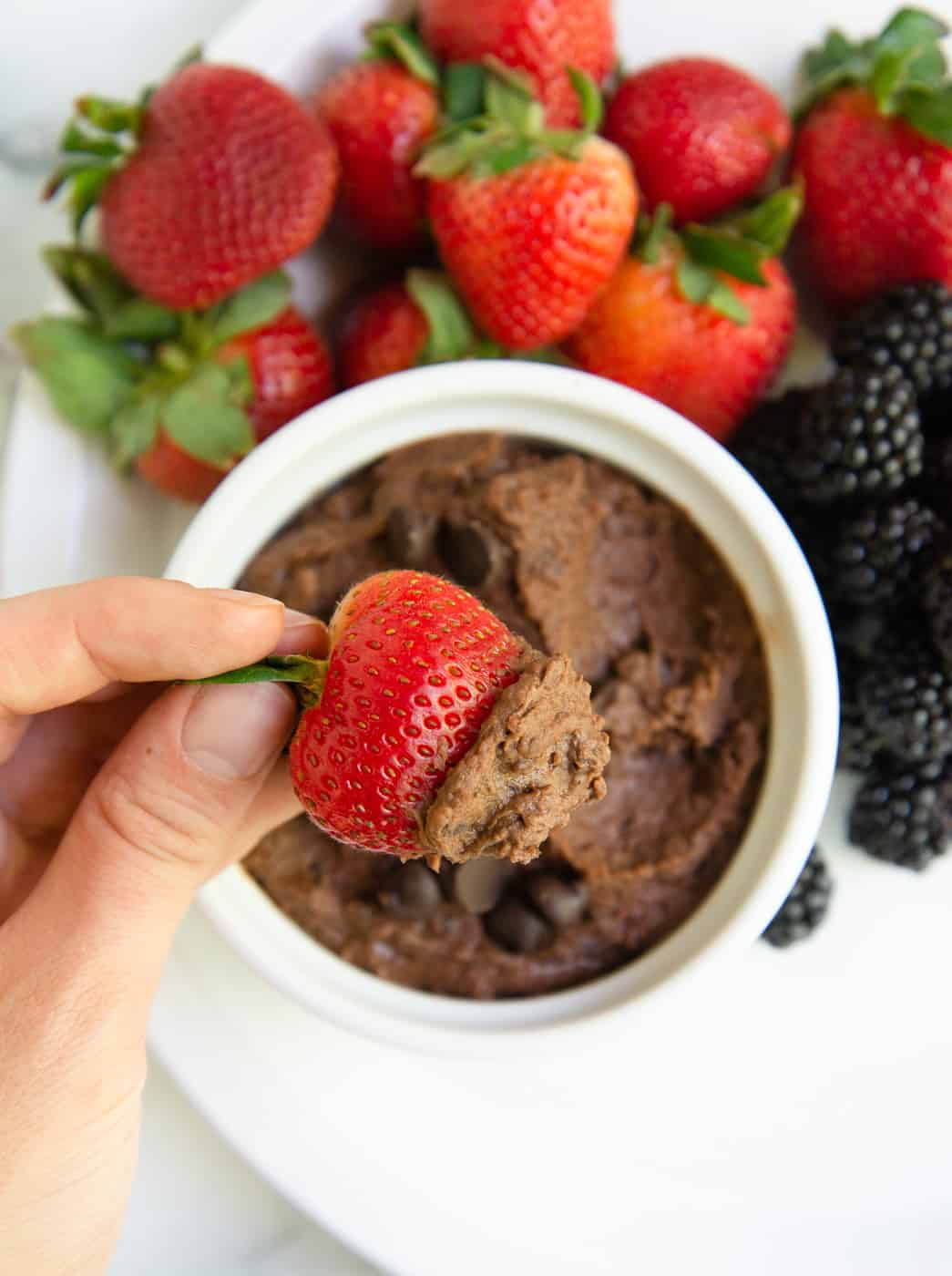 black bean brownie dip