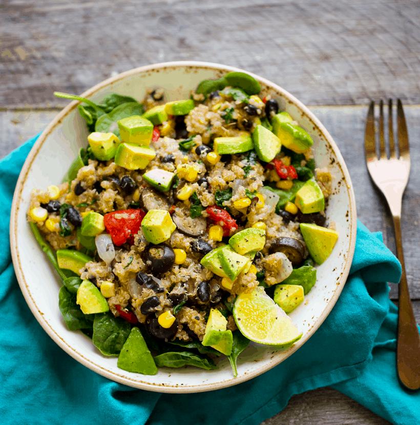 black bean quinoa salad