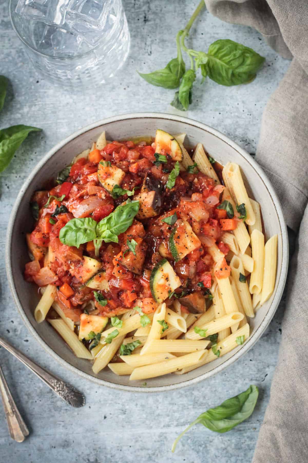 Garden Veggie Pasta (Gluten Free Option!)