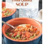Lentil Quinoa Soup image for Pinterest