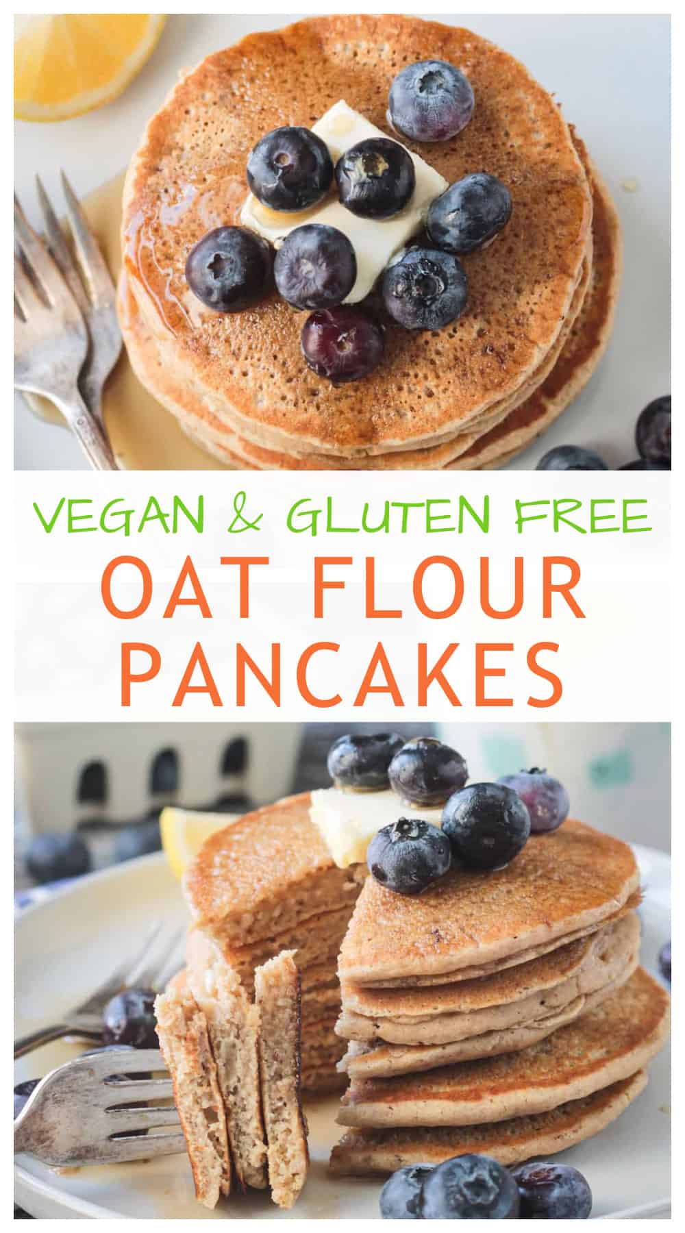 Vegan Oat Flour Pancakes (Gluten Free) Veggie Inspired