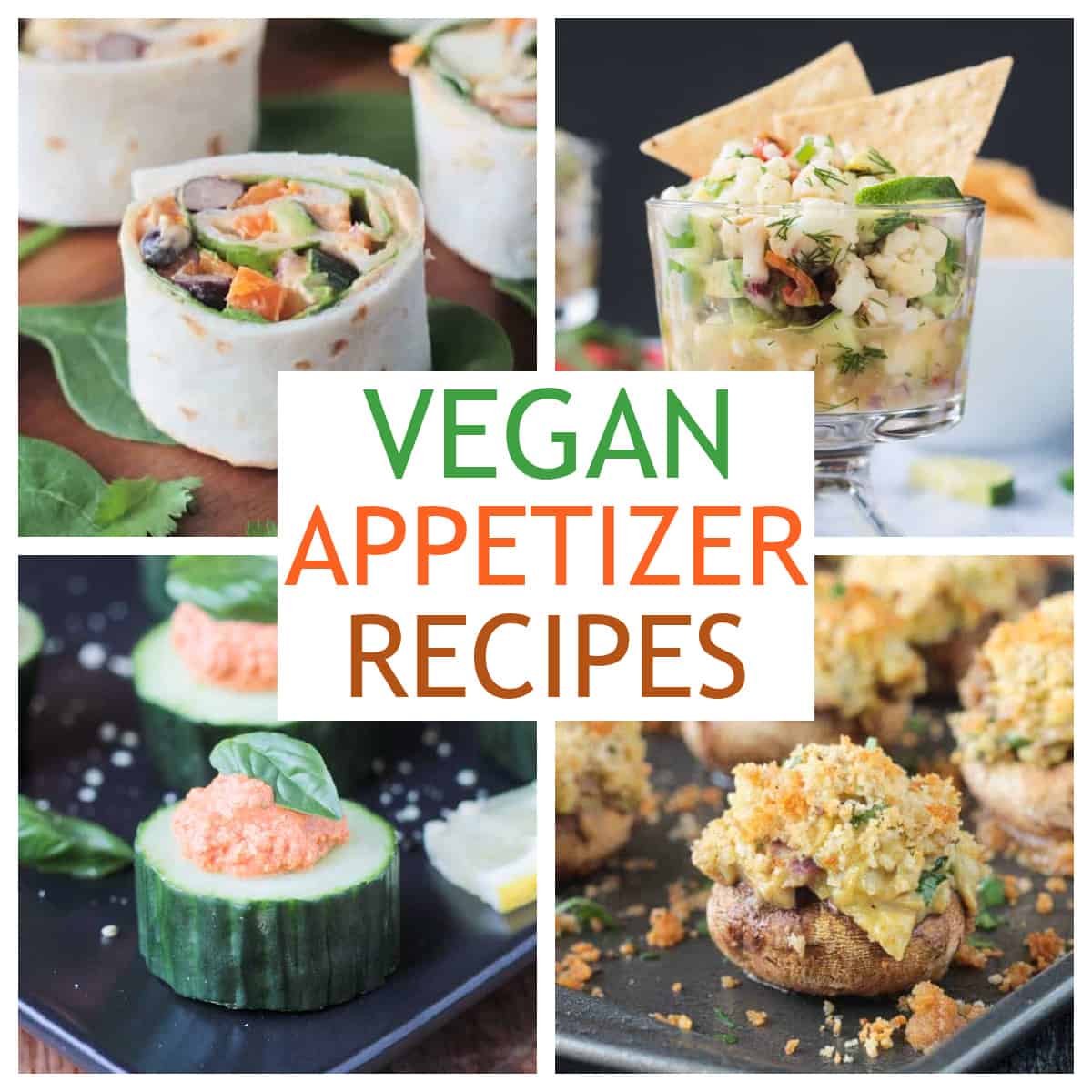 Vegan Appetizers for Parties and Holidays ~ Veggie Inspired