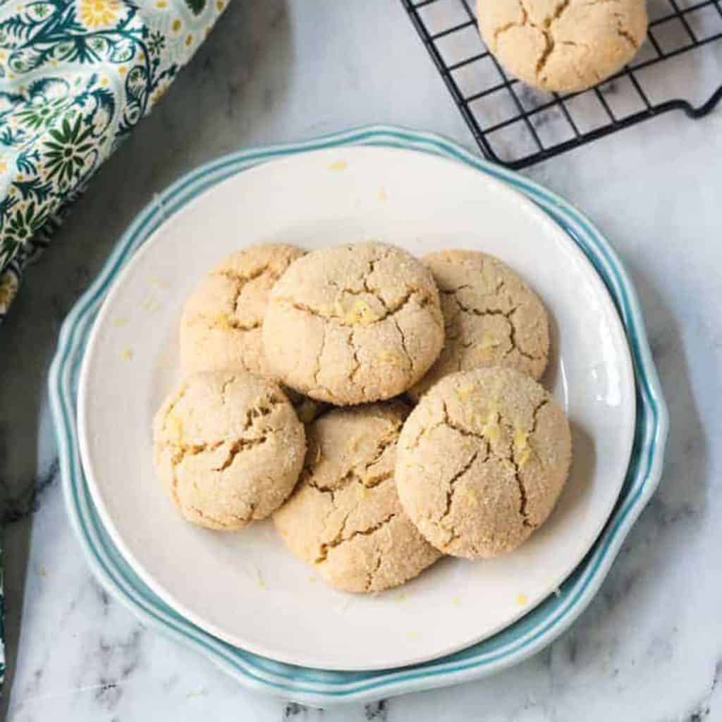 Vegan Lemon Crinkle Cookies (Gluten Free) Veggie Inspired