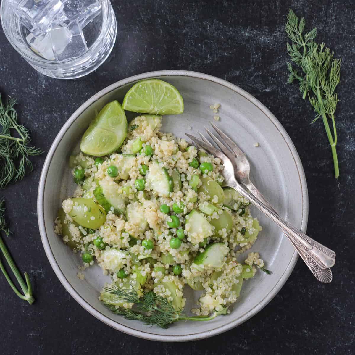 Vegan Spring Quinoa Salad
