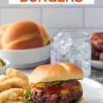 Spicy bean veggie burger on a bun.