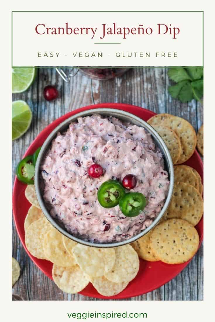 Creamy Cranberry Jalapeno Dip (Vegan!) Veggie Inspired