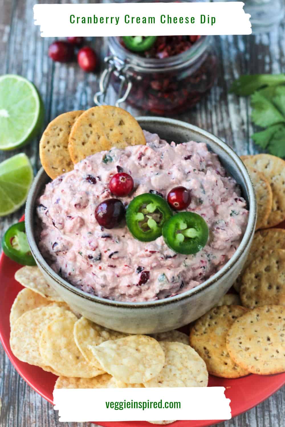 Creamy Cranberry Jalapeno Dip (Vegan!) Veggie Inspired