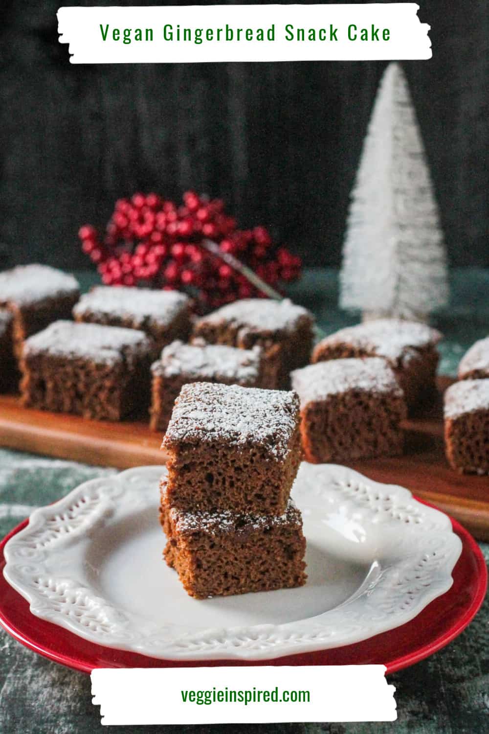 Easy Vegan Gingerbread Cake Recipe ~ Veggie Inspired