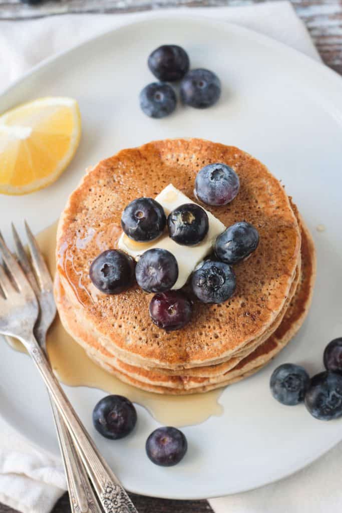 Vegan Oat Flour Pancakes (Gluten Free) Veggie Inspired