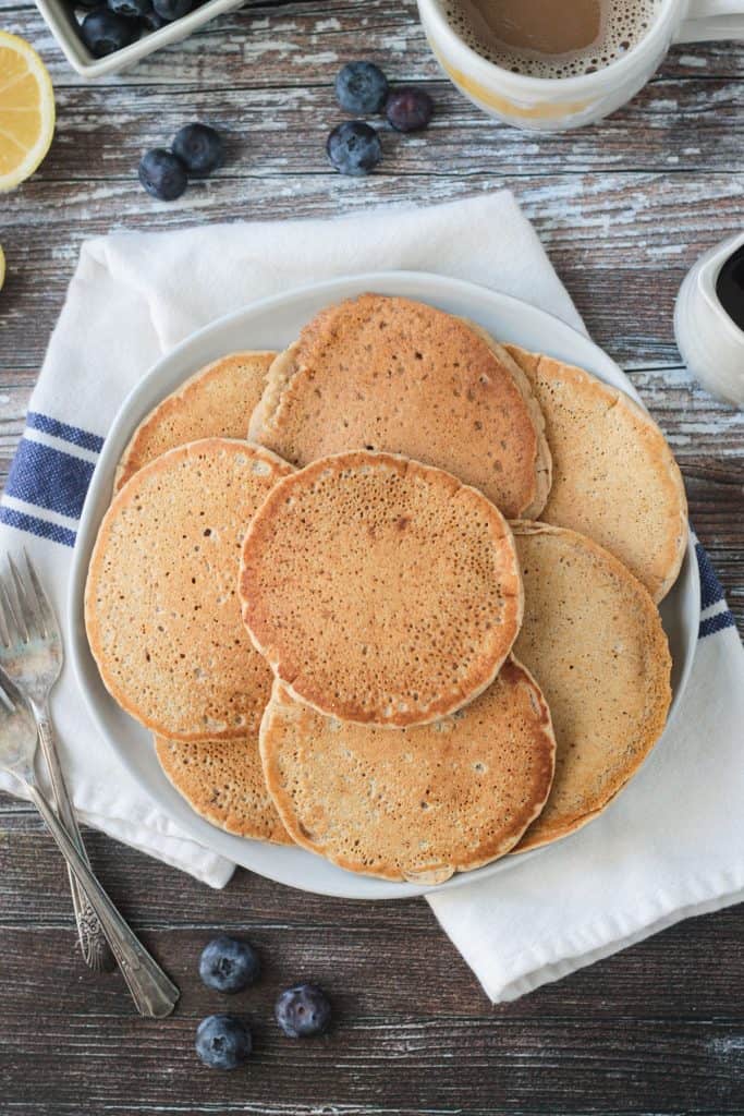Vegan Oat Flour Pancakes (Gluten Free) Veggie Inspired