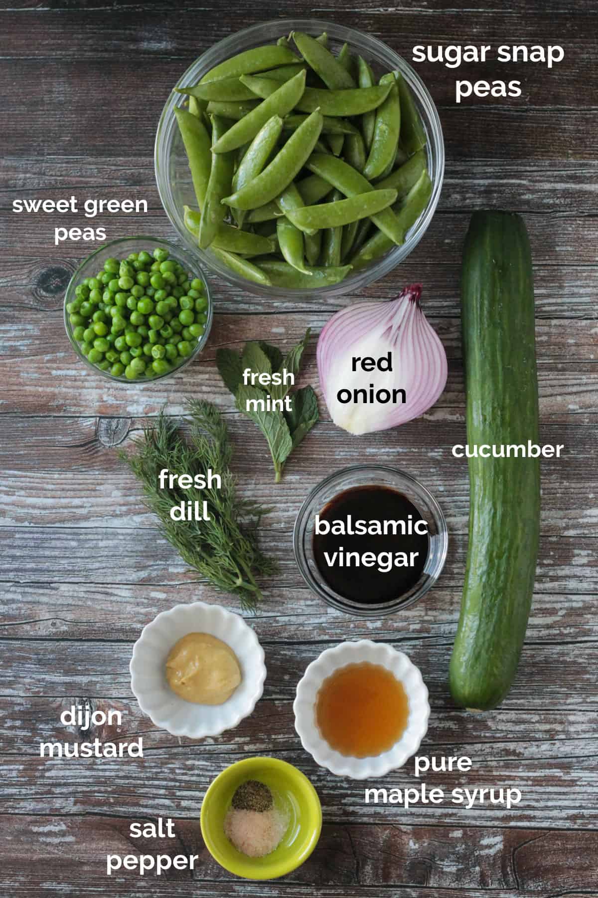 Recipe ingredients arrayed in individual bowls.