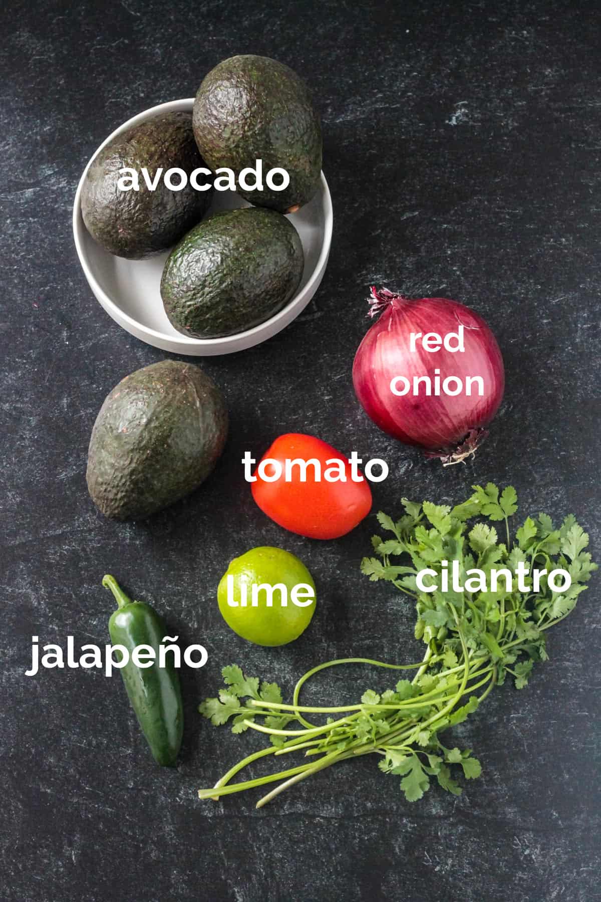 Recipe ingredients arrayed in individual bowls.