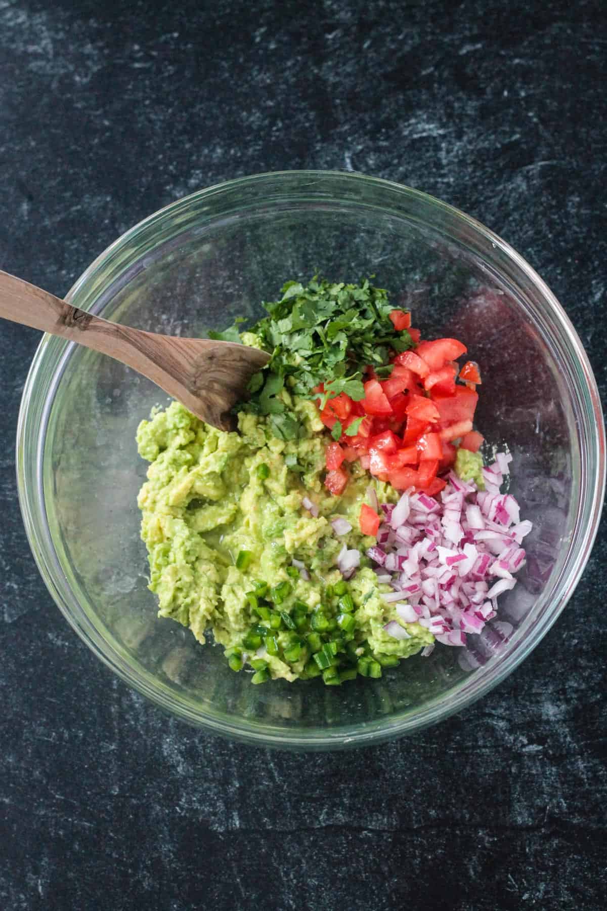 Recipe ingredients in a mixing bowl.