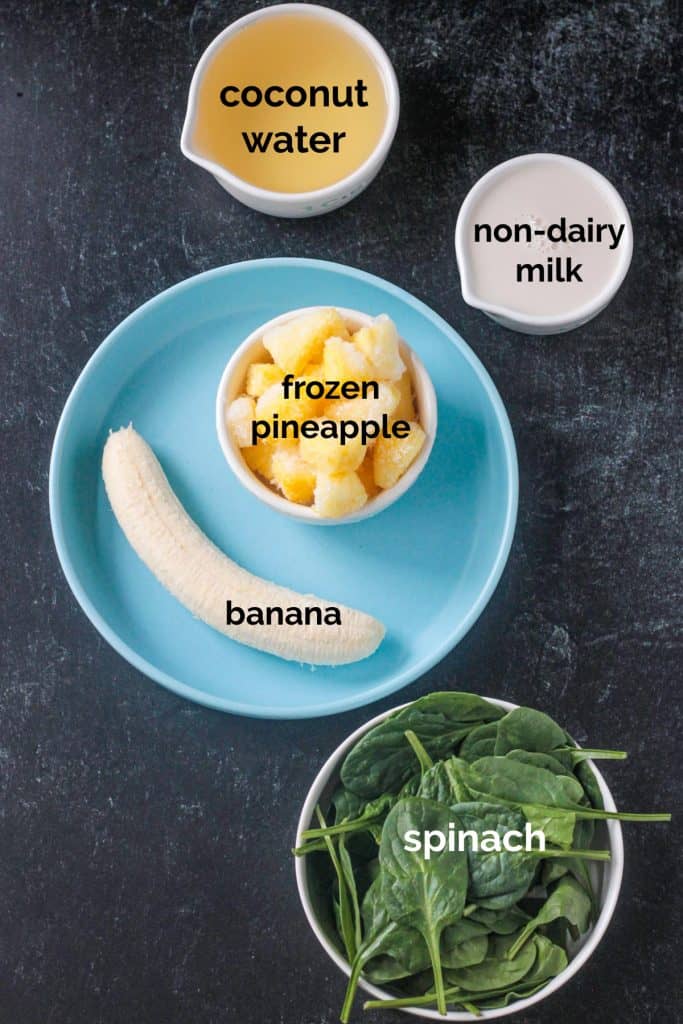 Pineapple Spinach Smoothie (DairyFree!) Veggie Inspired