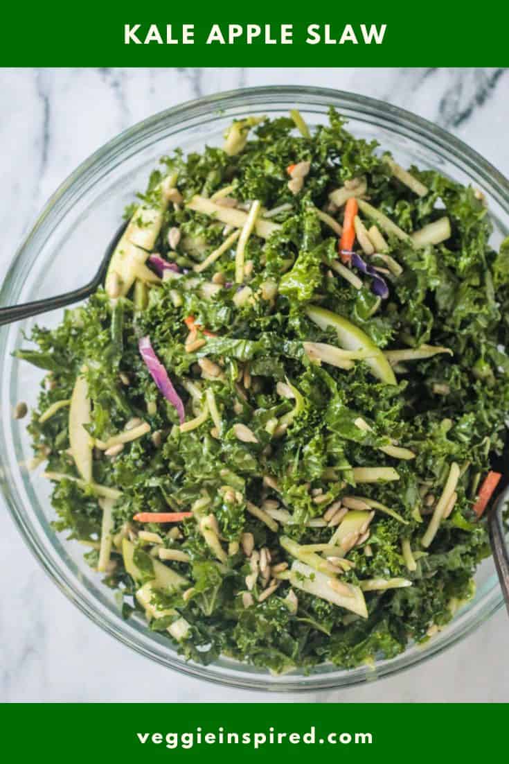 Kale Apple Slaw Veggie Inspired