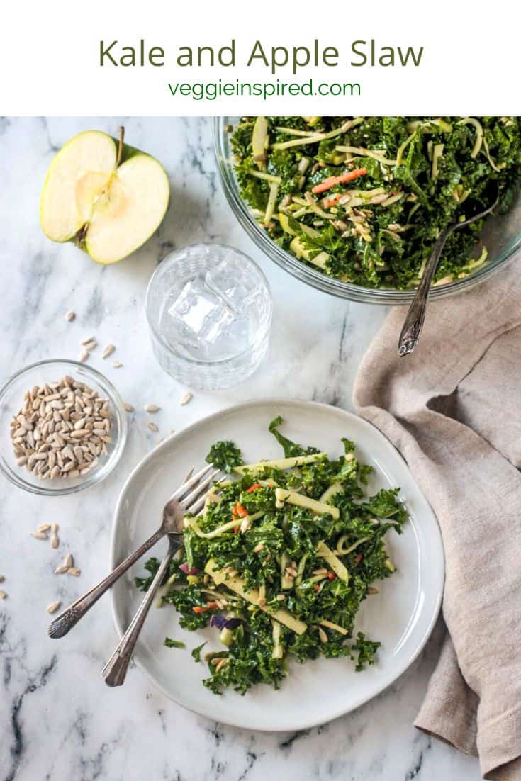 Kale Apple Slaw Veggie Inspired