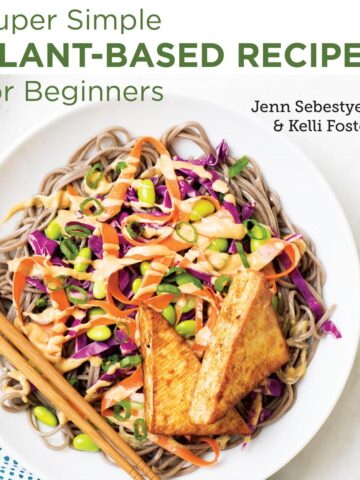 Super Simple Plant-Based Recipes for Beginners cookbook cover.