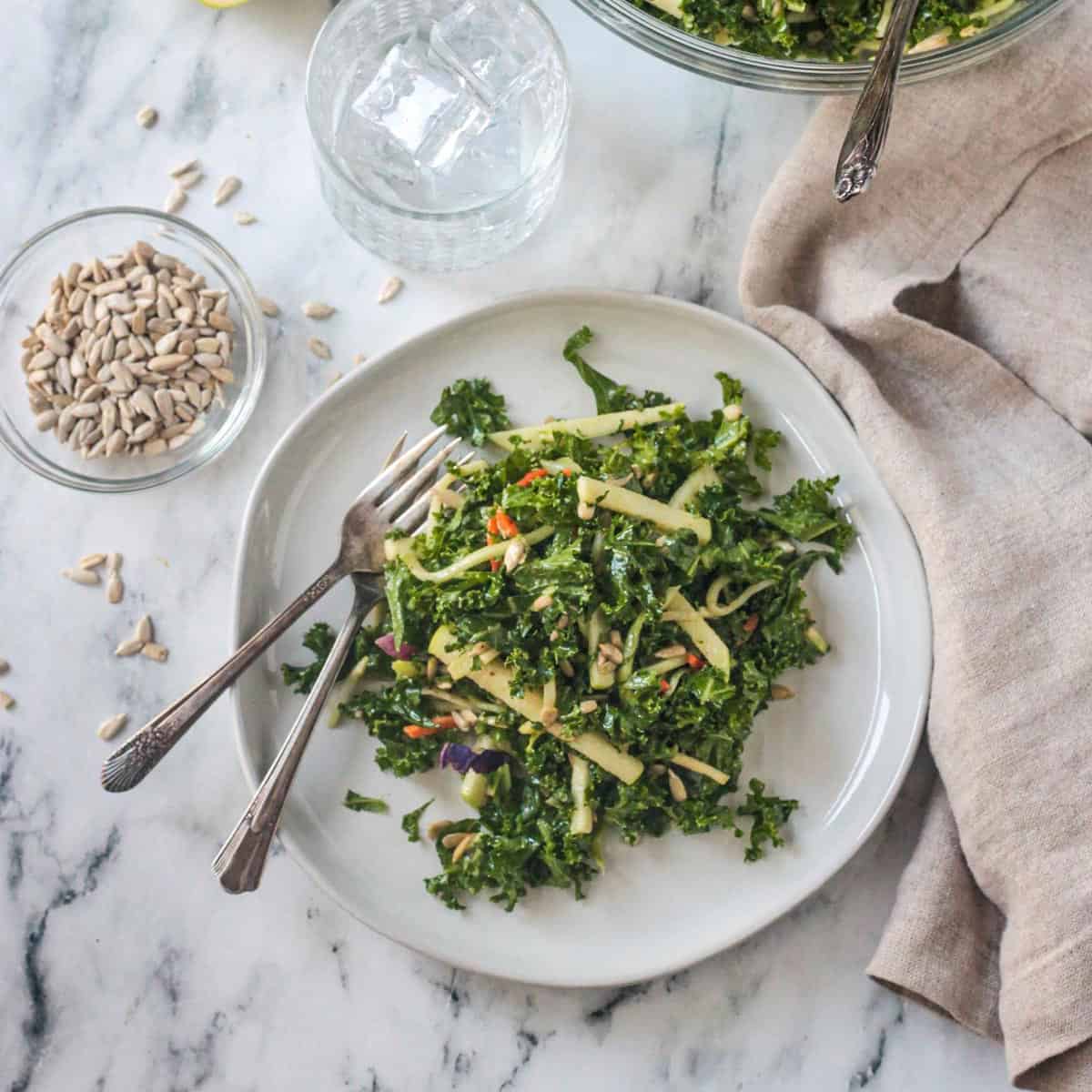 Loaded Kale Salad Bowl - aka The Best Work Day Lunch - Eat Your