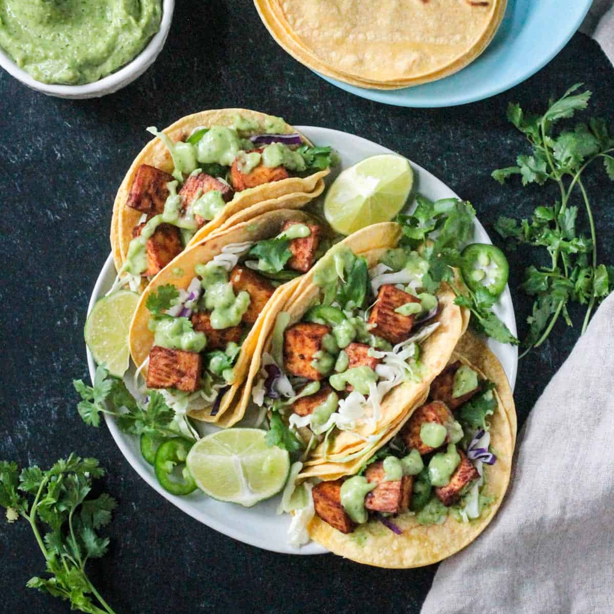 Baked Tofu Tacos - Veggie Inspired