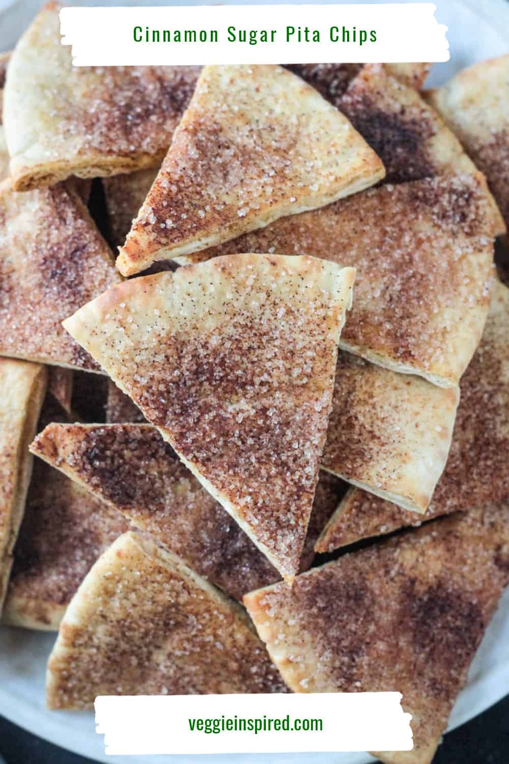 Homemade Cinnamon Sugar Pita Chips Veggie Inspired