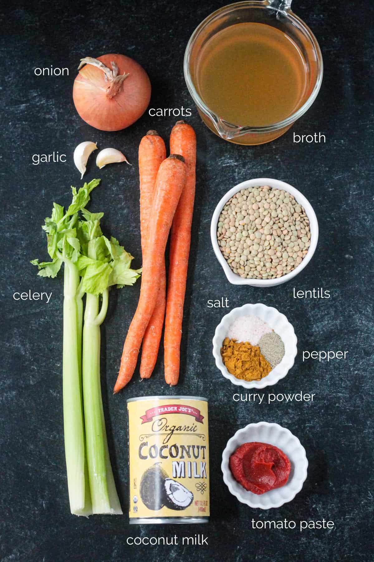 Recipe ingredients arrayed in individual bowls.