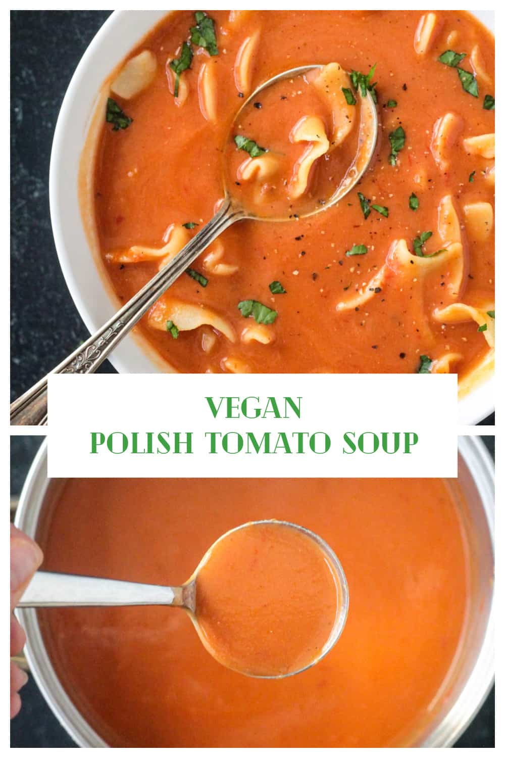 Shortcut Polish Tomato Soup with Noodles (Vegan!) Veggie Inspired