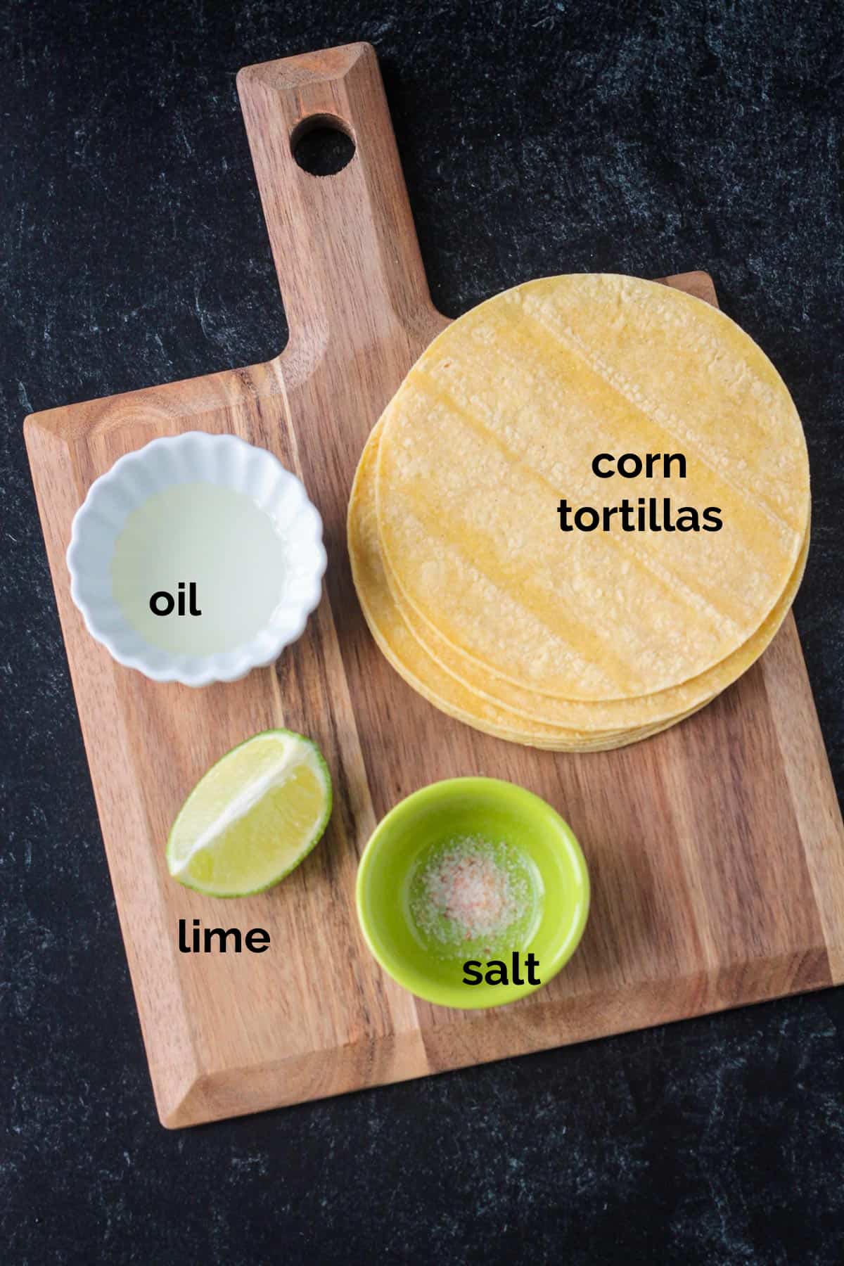 Recipe ingredients arrayed in individual bowls.