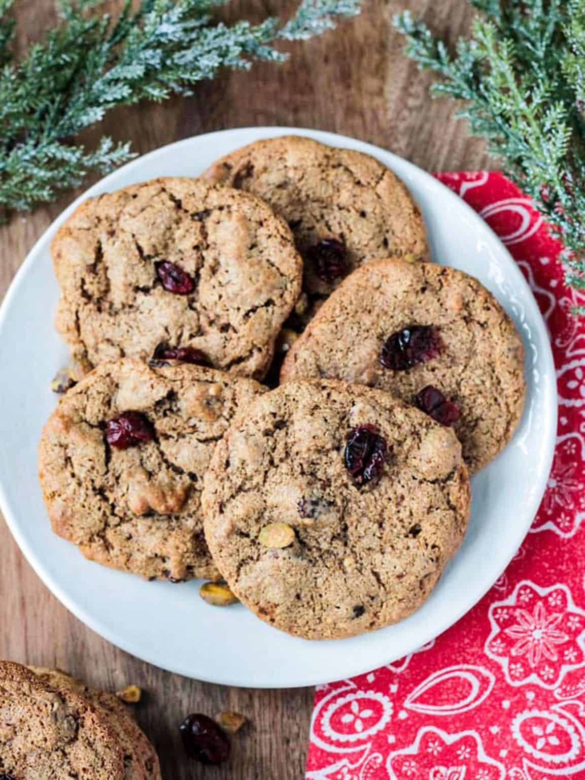 Vegan Cranberry Cookies (Gluten Free, Oil Free!) Veggie Inspired