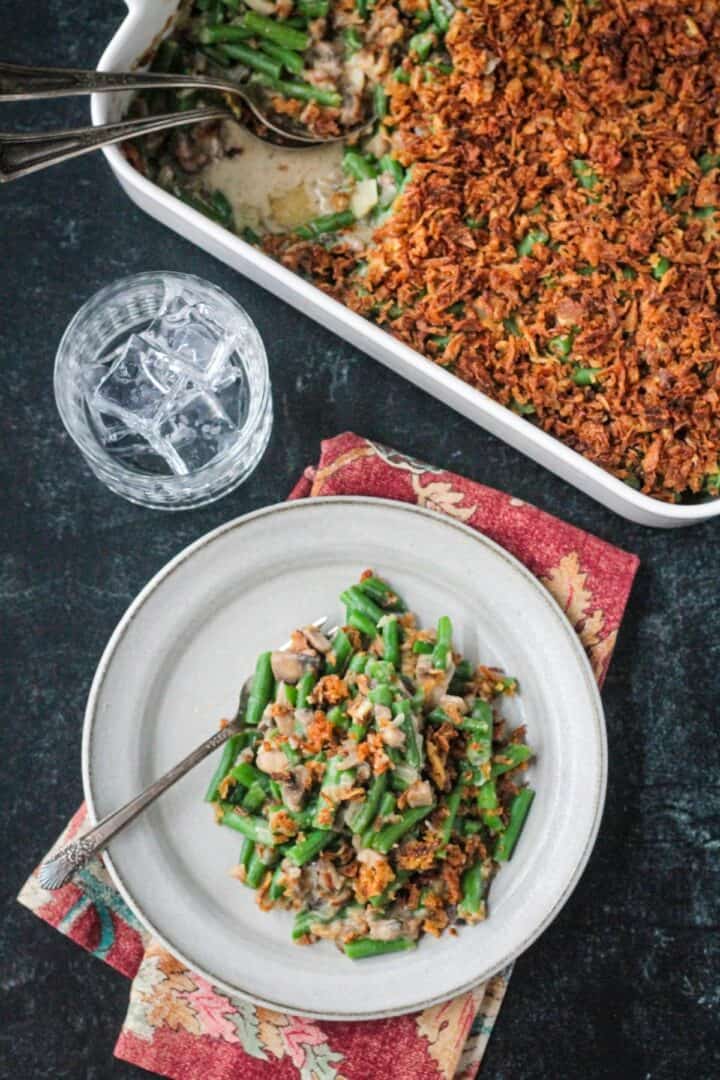 Vegan Green Bean Casserole - Veggie Inspired