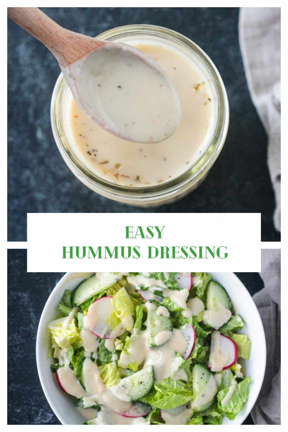 Easy Hummus Dressing Veggie Inspired