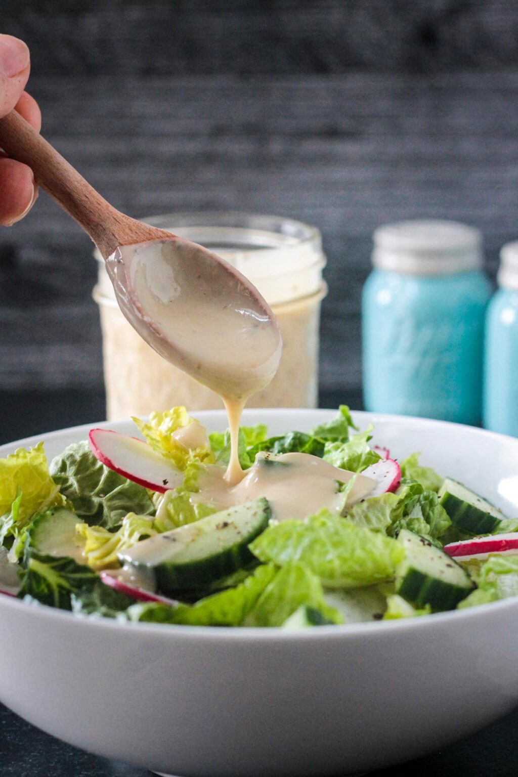 Easy Hummus Dressing Veggie Inspired