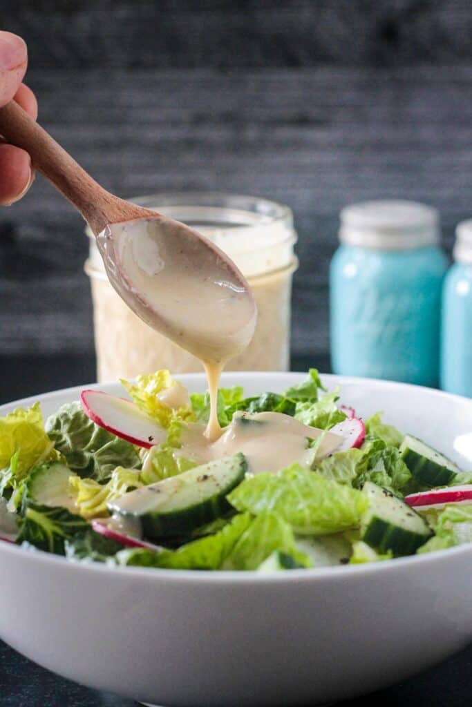 Easy Hummus Dressing Veggie Inspired