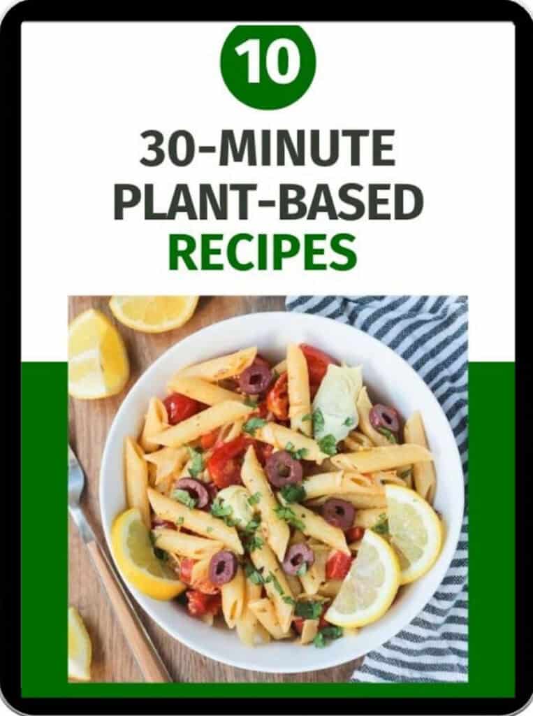 30-Day Plant Based Recipes eBook cover.