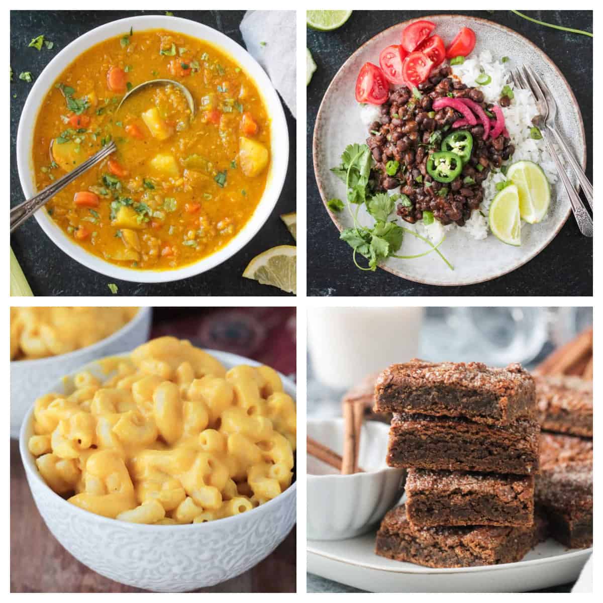 Four photo collage of reader's favorite recipes.